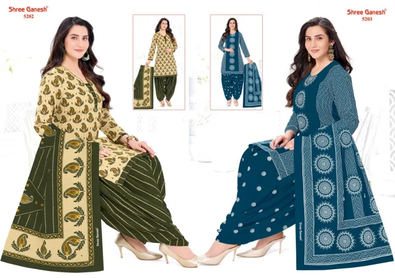 Hansika Vol 32 By Shree Ganesh Cotton Printed Dress Material 